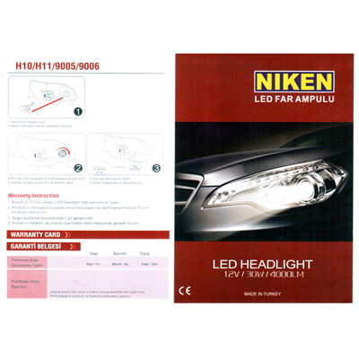Niken H15 Led Xenon 6000K Evo Serisi 4000 LM