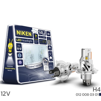Niken H4 Led Xenon Solo Serisi P43t 12V 30/37W
