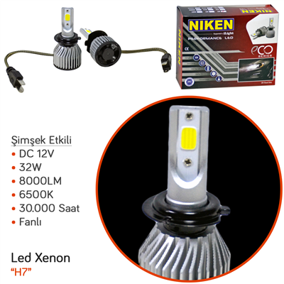 Niken H7 Led Xenon Eco Serisi 40W 4000 LM