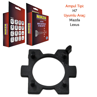 Niken H7 Lexus /Mazda/Toyota Led Far Montaj Adaptörü 061 001 01 07