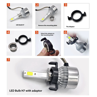 Niken H7 Mondeo/Peugeot 2008-3008 Led Far Montaj Adaptörü 061 001 01 08