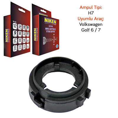 Niken H7 Volkswagen Golf 6-7 Led Far Montaj Adaptörü 061 001 01 06