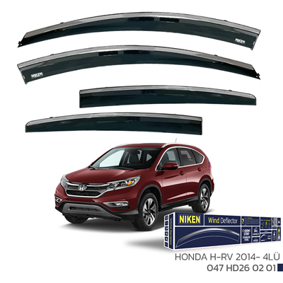 Niken Honda HR-V 2014-2021 Kromlu Cam Rüzgarlığı 4 lü