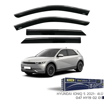 Niken Hyundai İoniq 5 2021+ Kromlu Cam Rüzgarlığı 4 lü