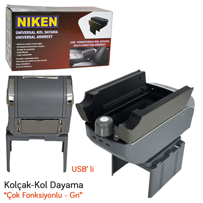 Niken Kolçak Çok Fonksiyonlu (USB li) Gri 026 001 06 02