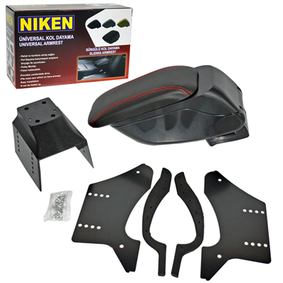 Niken Kolçak Sürgülü Siyah Kırmızı 026 001 01 04
