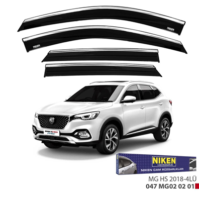 Niken MG HS 2018-2024 Kromlu Cam Rüzgarlığı 4 lü