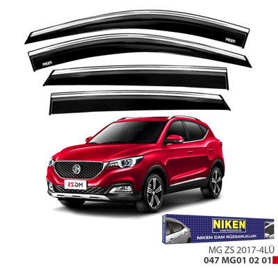 Niken MG ZS 2017+ Kromlu Cam Rüzgarlığı 4 lü