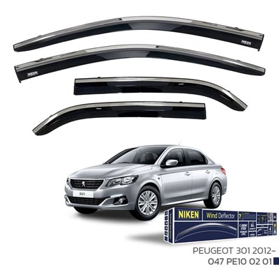 Niken Peugeot 301 2012+ /Citroen C-Elysee 2012+ Kromlu Cam Rüzgarlığı 4 lü