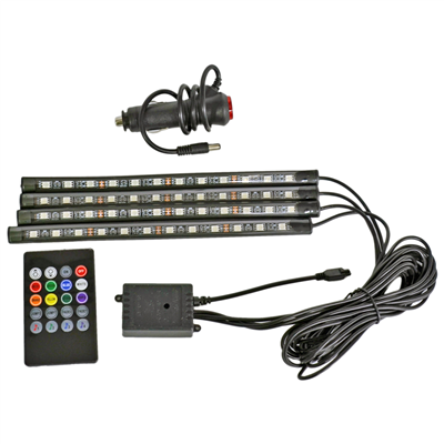 NYF 12V Led Lamba Ayak Altı Kumandalı 12 Ledli 4 lü