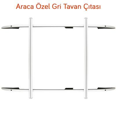 NYF Ford Connect 2003-2014 Gri Tavan Çıtası