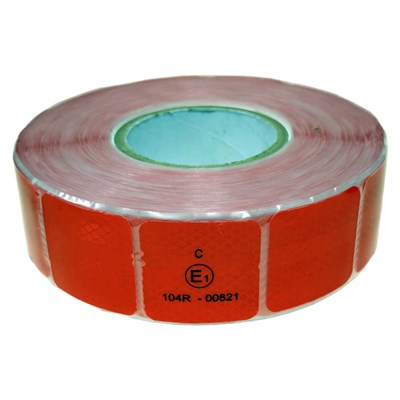 NYF Fosfor Bant Parçalı Reflektiv 5,1 cm x 50 mt Kırmızı (E Belgeli) BX14 069