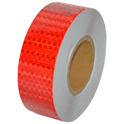 NYF Fosfor Bant Petekli Reflektiv 5,5 cm x 50 mt Kırmızı (E Belgeli) BX14 066