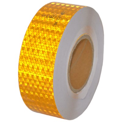 NYF Fosfor Bant Petekli Reflektiv 5,5 cm x 50 mt Sarı (E Belgeli) BX14 065