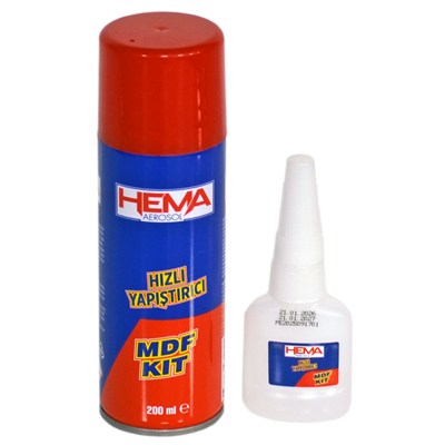 NYF Hema MDF Hızlı Yapıştırıcı ve Aktivatör 200 Ml + 50 gr HM 012