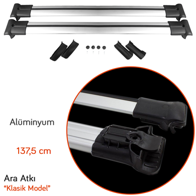 NYF Klasik Ara Atkı (Cross Bars) 137,5 cm Gri (Renault Trafic vb)