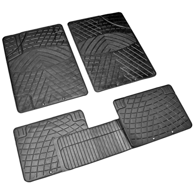 NYF Mars Extra Doğuş Üniversal Paspas Kauçuk Siyah (Ayak Dayamalı)