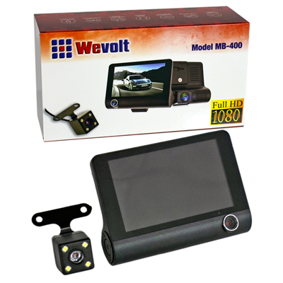 NYF MB-400 Wevolt DVR Kayıt Cihazı 4 inç 32 GB Ekranlı 3 Kameralı