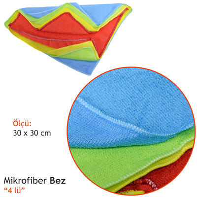 NYF Mikrofiber Bez 4 lü 30x30 cm 22413