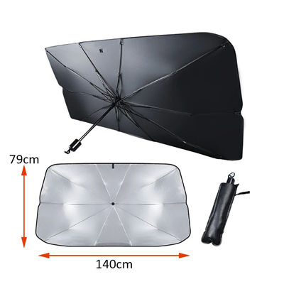 NYF Ön Cam Güneşlik Şemsiye Katlanabilir 140x79 cm