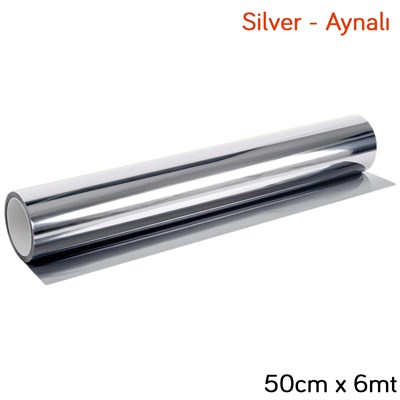 NYF Optix 1 Ply Çizilmez Cam Filmi Silver-Aynalı 50 cm x 6 mt