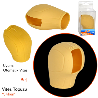 NYF Otomatik Vites Topuzu Silikon Bej S-417