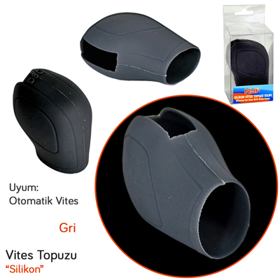 NYF Otomatik Vites Topuzu Silikon Gri S-416