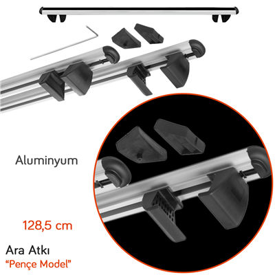 NYF Pençe Ara Atkı (Üstten Sıkma) 128,5 cm Gri (140cm)