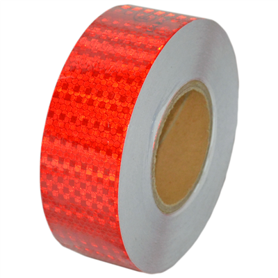 NYF Petekli Fosfor Bant Reflektiv 5 cm x 50 mt Kırmızı (Emark Belgeli)