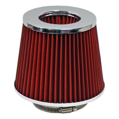 NYF Racing Hava Filtresi Kırmızı 15cmx15cm (Giriş: 76mm) AF09-RD&CH