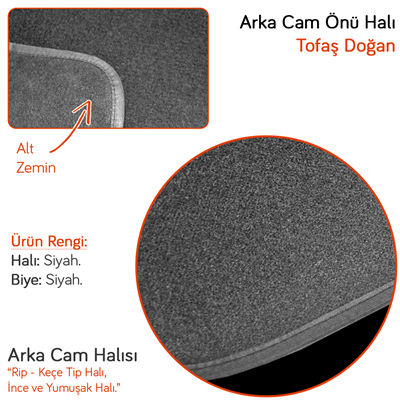 NYF Tofaş Doğan-Şahin Arka Cam Halısı