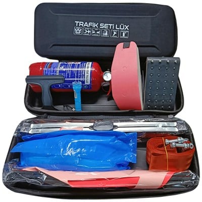 NYF Trafik Seti Eva Lüks 1 Kg Söndürücülü Çekme Halatlı