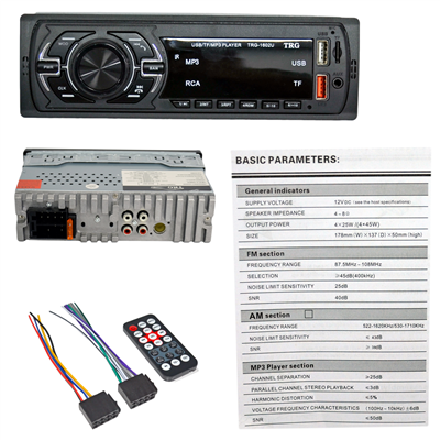 NYF TRG-1602U Oto Teyp MP3 Çalar (USB,TF,SD,Aux) 4x25W