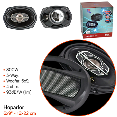 NYF TRG-6995 Hoparlör Oval 16x22 cm - 6x9 inç 800W