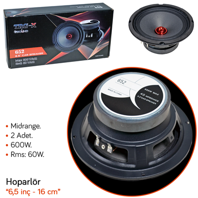 NYF TRG-X 652 Hoparlör 16 cm - 6,5 inç Midrange 600W (60W Rms)