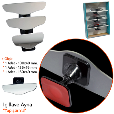 NYF Twom Ayna Seti Yapıştırma Düz 3 lü MA 303