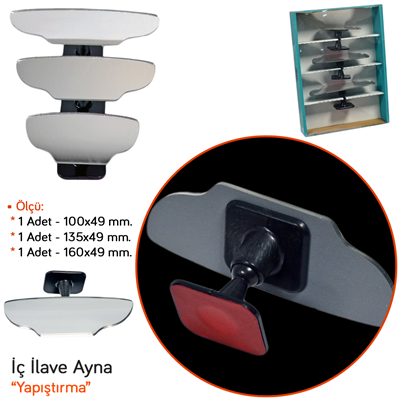 NYF Twom Ayna Seti Yapıştırma Düz 3 lü MA 301