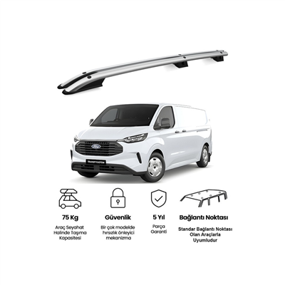NYF Volkswagen Transporter T7 2024+ (Uzun) /Custom 2024+ Gri Sport Tavan Çıtası
