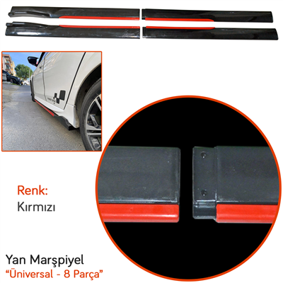 NYF Yan Marşpiyel Üniversal 8 Parça Kırmızı