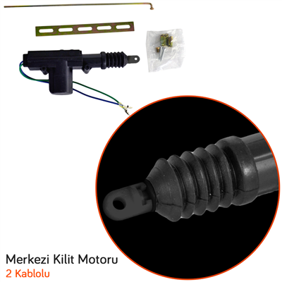 PMX 12V Merkezi Kilit 2 Kablo Tek Motor Kancalı