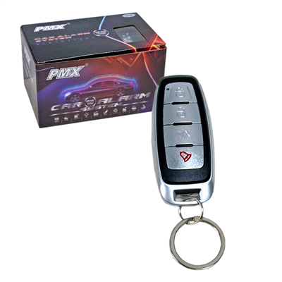 PMX Alarm 12V 4 Tuşlu Siyah-Krom Kumandalı PMX685