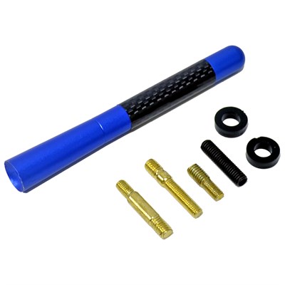 PMX Çubuk Anten Spor Alüminyum Mavi-Karbon 12 cm