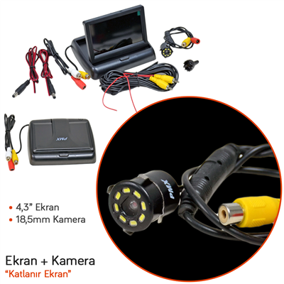 PMX Ekran (4,3 inç - Katlanır) + Kamera (18,5cm) PMX6340
