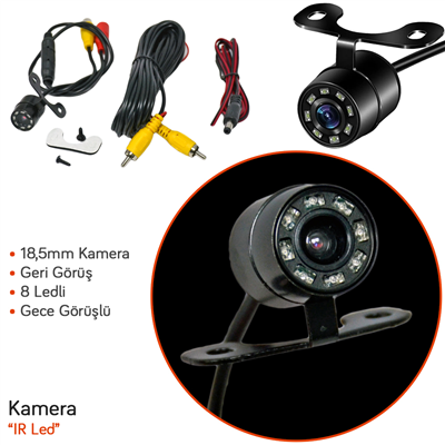 PMX Kamera Kelebek Model Gece Görüşlü 8 Led 18,5 mm 8599