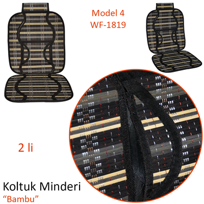 PMX Koltuk Minderi Bambu Siyah 2 li Model 4 WF-1819