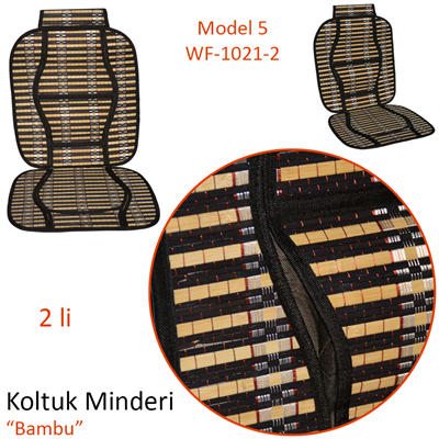 PMX Koltuk Minderi Bambu Siyah 2 li Model 5 WF-1021-2