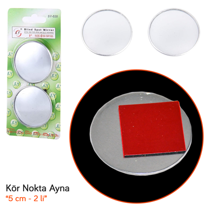 Pmx Kör Nokta Ayna Yuvarlak Krom 5 cm SY-020