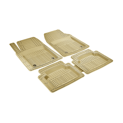 Promats Profesyonel 3D Bej Üniversal Havuzlu Paspas 5 Parça