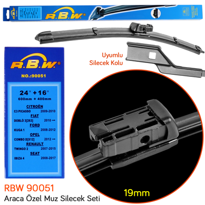 RBW 90051 Ford Kuga 1 2008-2012 Ön Silecek Takımı