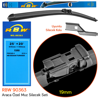 RBW 90363 Ford Focus 4 HB/Sedan/Turnier 2018- Ön Silecek Takımı